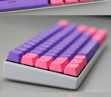 61 Key Set PBT Keycaps Ansi 60% Computer Gamer Mechanical Keyboard Cap Backlight OEM Miami DOLCH GK61 SK61 Anne pro 2 RK61 K617