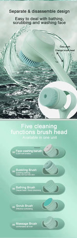 2025 Electric Body Brush Back Scrubber For Shower electric Body Scrub Brush