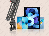 Tablet Holder for Bed with Long Metal Arm iPad Stand Tablet Bracket 360° Rotating Bed Phone Mount for 4.5~12.9 inch Phone Tablet