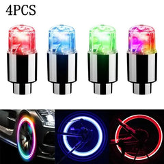 4Pcs Tire Valve Cap Lights