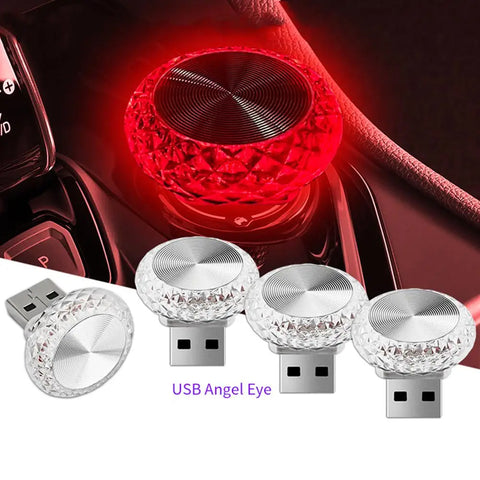 Car USB Ambient Lights Portable Mini LED Atmosphere Lamps Interior Decorative lights for car and Computer, Environment Lighting