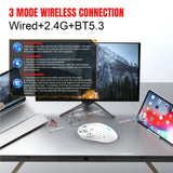 3 Modes Bluetooth Gaming Mouse Rechargeable 2.4G USB Wireless RGB Backlight Mouse for iPad Tablet Laptop Computer