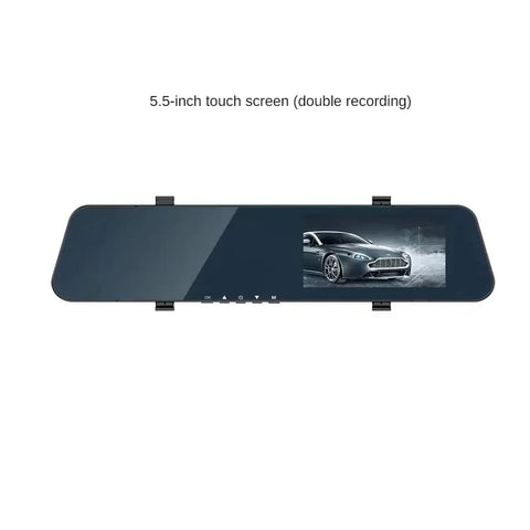 Thin Car Rearview Mirror Tachograph Front and Rear Double Recording 1080p with Reversing Image Single and Double Lens Video