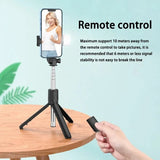 FGCLSY Monopod Remote Shutter Fill Light for iPhone Samsung Xiaomi Phone Holder Mini Tripod Wireless Bluetooth Selfie Stick