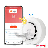 ONENUO Tuya WiFi Smoke Detector Photoelectric Sensor Fire Alarm Home Kitchen Security System Work With Smart Life APP