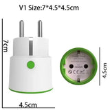 Tuya Smart Zigbee Plug Socket 3680W 16A Power Energy Monitoring Timer Switch EU Outlet Voice Control