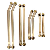 AXSPEED Brass High Clearance Link Rod Set for Axial SCX24 Deadbolt JEEP Gladiator Wrangler Bronco Chevrolet 1/24 RC Crawler Car