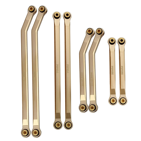 AXSPEED Brass High Clearance Link Rod Set for Axial SCX24 Deadbolt JEEP Gladiator Wrangler Bronco Chevrolet 1/24 RC Crawler Car