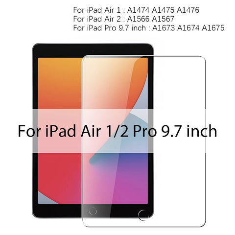 Tempered Glass Screen Protector For Ipad Pro 13 12.9 11 6th M4 M2 2024 Air 5 4 3 2 1 9 9th 10 10th Gen Mini 6 10.9 10.2 9.7 Film