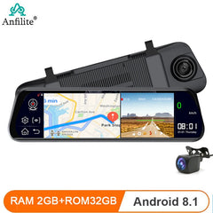 4G 10" Car Rear View Mirror Android HD 1080P Video Recorder Dash cam Dual Lens Auto Registrar dashboard camera Car DVR GPS ADAS