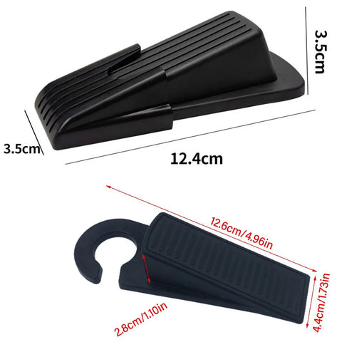 Silicone Door Stopper Self Adhesive Strong Suction Wall Protectors Hidden Mute Anti Collision Floor Holder 12.4*12.4*3.5cm