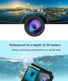 Action Camera Ultra HD 4K/30fps WiFi 2.0-inch 170D Underwater Waterproof Helmet Video Recording Cameras Sport Cam