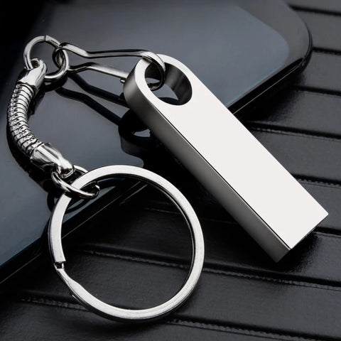 Metal USB Flash Drive 32GB 64GB 128GB Pen Drive High Speed 4G 8G 16G U Disk Pendrive USB device With Key Ring Gift