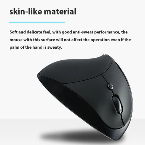 2.4G Rechargeable Wireless Bluetooth Mouse 1600 DPI 6 Buttons Silent Button Ergonomic Vertical Mouse Gaming Mouse for Laptop PC