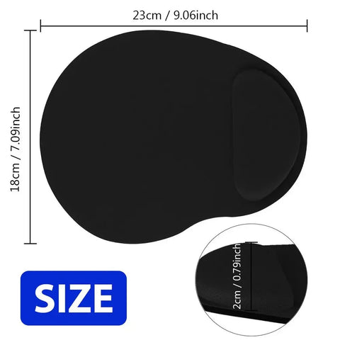 Ergonomic Wrist Rest Mouse Pad Comfortable Wrist Support Non Slip Mice Mat Soft Mousepad For PC Laptop Computer