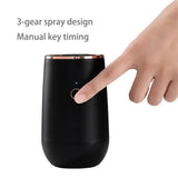 Waterless Essential Oil Aromatherapy Diffuser Office Desktop Portable Electric for Spa Home Mini Car Spray Timing 9 LED Lights