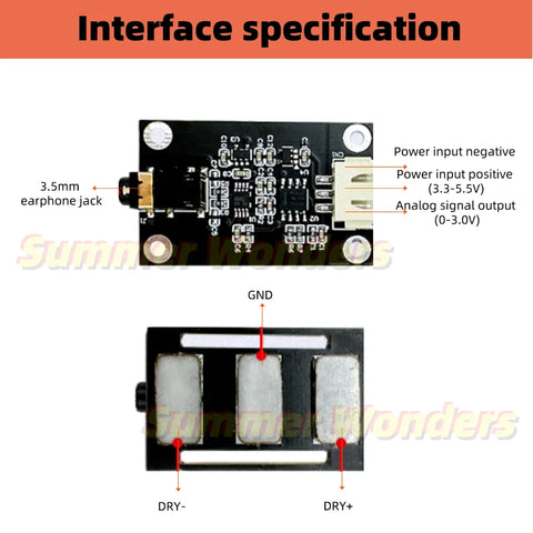 Dry Electrode EMG Sensor Low-power Biosensor Wearable Muscle Sensors Arduino STM32 DIY Device Provide Demo Code for Free