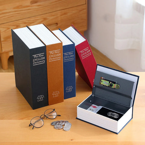 Dictionary Mini Book Safe Security Key Locker Money Hidden Secret Safe Key Safe Box Cash Money Coin Storage Jewellery Lock Box