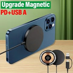 Magnetic 30W Wireless Charger Pad Stand for iPhone 15 14 13 12 11 Pro Max Airpods PD And USB A Phone Chargers Fast Charging Dock