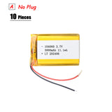 104060 3000mAh 3.7V Polymer Lithium Battery For Humidifiers Gps Navigation Devices Smart Wearable Locator Bluetooth Speaker