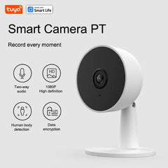 Tuya Smart 1080p Wi-Fi Smart Home Security Camera 2MP, HD,Real-time APP Alerts, 2-Way Audio, with Motion Tracking for Baby & Pet