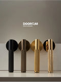 Dooroom Brass Door Lever Set Knurled Privacy Passage Dummy Thumbturn Lock Handle Set Knurled Hardware