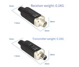 Wireless Microphone System XLR Mic Converter Adapter UHF Automatic Transmitter Setup For Condenser Dynamic Mic