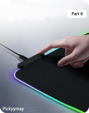 Sakura RGB Mouse Pad Gaming Mousepad LED Mouse Mat Keyboard Mat Anti-slip Best Choice Desk Pad XXL Luminous Desk Rug