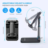 Mobile Phone Holder Stand Tablet Desktop Live Lazy Bracket Support Stand Mount Foldable Hoisting MultiFunction Telescopic Holder