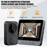 Door Bell Intercom Security Camera Image Sensor Viewing Angle Intercom WIFI Free Language Operating Temperature