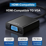 HDMI-compatible To VGA Converter Cable 1080P Full HD HDMI-VGA Conversion Adapter Cable For PC HDTV Projector Tablet Monitor