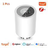 Tuya ZigBee 3.0 TRV Thermostat Smart Radiator Actuator Valve Automatic Programmable Temperature Controller for Alexa Google Home