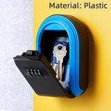 Wall Mount Key Storage Secret Box Organizer 4 Digit Combination Password Security Protection Code Lock Home Safe Deposit Box