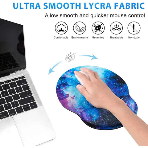 Silicone Wrist Rest Mouse Pad Ergonomic Hand Support Non Slip Gaming Mice Mat Soft Mousepad For Desktop PC Laptop Computer