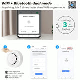 ONENUO Tuya WiFi Smoke Detector Photoelectric Sensor Fire Alarm Home Kitchen Security System Work With Smart Life APP