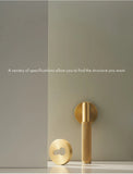 Dooroom Brass Door Lever Set Knurled Privacy Passage Dummy Thumbturn Lock Handle Set Knurled Hardware