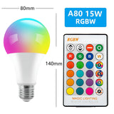 16 Color E27 RGB Remote Control Bulb Led Light For Room Smart Bulb Lamp Dimmer Low Power Consumption Energy Save Adjustable Bulb