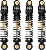 Esilun RC Shocks Absorber Aluminum Front&Rear Shock Damper for Axial SCX24 C10 JLU Deadbolt Gladiator Bronco Upgrade Accessories