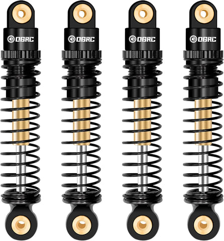 Esilun RC Shocks Absorber Aluminum Front&Rear Shock Damper for Axial SCX24 C10 JLU Deadbolt Gladiator Bronco Upgrade Accessories