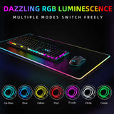 Sakura RGB Mouse Pad Gaming Mousepad LED Mouse Mat Keyboard Mat Anti-slip Best Choice Desk Pad XXL Luminous Desk Rug