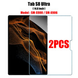 2PCS Tempered Glass Screen Protector for Samsung Galaxy Tab S8 Ultra Plus S6 Lite S7 Fe A7 Lite A8 S9 A9 Tablet Accessories Film