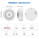 Tuya WiFi Smoke Alarm Temperature And Humidity Detection 3 In1 Fire Protection Smoke Detector Sensor Smart Life Firefighter