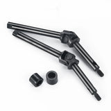 YEAHRUN 2Pcs Steel Lengthen Front CVD Shaft Drive for Axial SCX24 Deadbolt C10 Gladiator Bronco Wrangler 1/24 RC Car Model