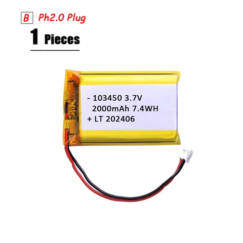 Lipo Battery 3.7V  Polymer Lithium Battery For PS4 Humidifiers GPS Navigation Devices Smart Wearable Locator Bluetooth Speaker