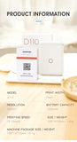 Niimbot D110 Mini Portable Thermal Printer Without Ink Self-Adhesive Label Maker Printer For Stickers Labeller Labeling Machine