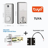 Digital Electronic Door Lock with Smart Fingerprint Password Rfid Card, Tuya Deadbolt Keyless Entry, Digital Biometric Locks