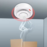 Tuya Smart Zigbee Smoke Detector Smart Home Real-time Monitoring Remote Alarm Notification App Control Works Need Zigbee Hub