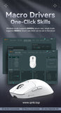 Attack Shark X3 Wireless Mouse ,Macro Gaming  Mouse, 49g Lightweight Mouse,PixArt PAW3395 650IPS 26000dpi,mouse pad/PC/laptop