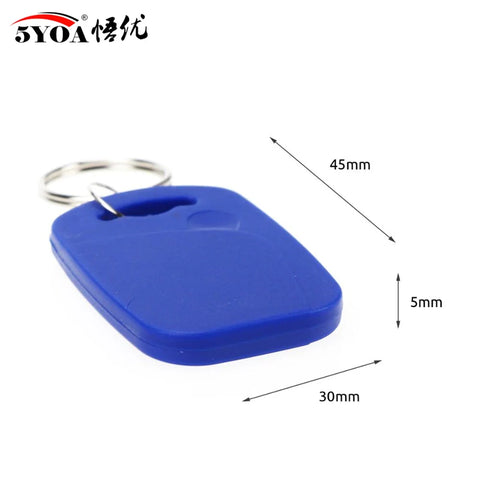 5YOA 10pcs 2 In 1 Dual Chip Frequency RFID Keyfob 125KHz T5577 13.56MHz UID Rewritable Replicable Composite Access Control Key