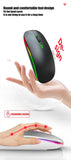 Wireless Mouse RGB Rechargeable Mice Wireless Computer Mause LED Backlit Ergonomic Gaming Mouse For Laptop PC